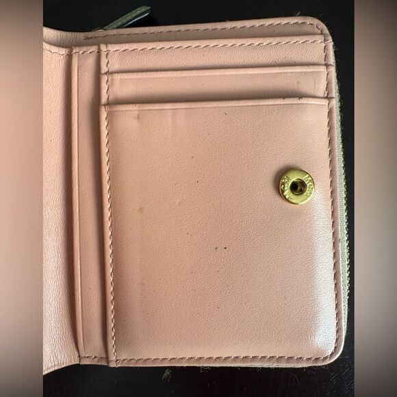 MCM Mini Rabbit Zip Around Wallet in Visetos Beige - Picture 9 of 10